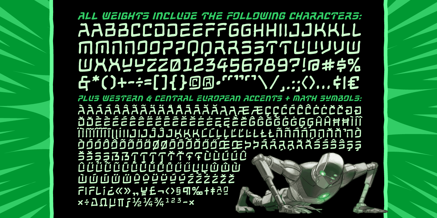 Ejemplo de fuente Cybervox Bold Italic